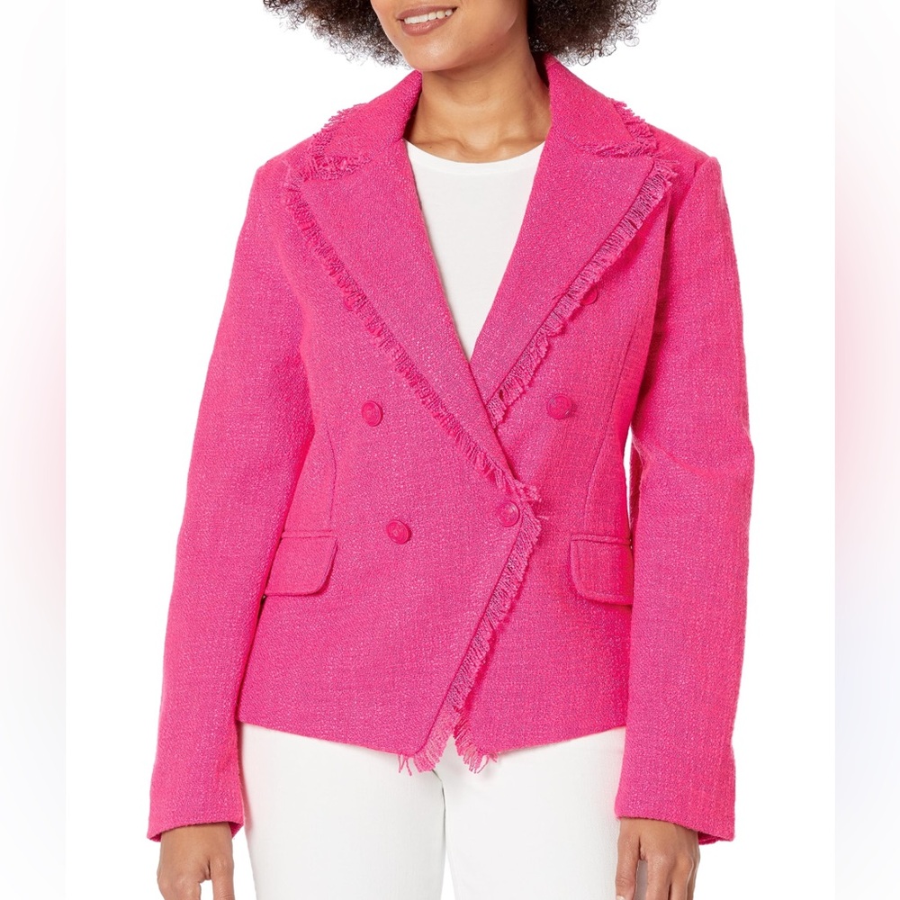Steve madden hot pink tweed blazer